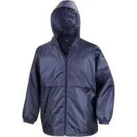 Result Veste coupe-vent pour homme Core, imperméable BC897 (L) (Bleu marine)