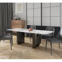 Xl Moebel Gmbh Luxe Table de salle à manger en métal Mega Design Tables en métal Meubles de salle à manger Tables de salle à manger