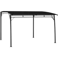 Syfax Auvent pare-soleil de jardin 3x3x2,55 m Anthracite
