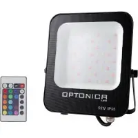 Silamp Projecteur LED RGB 50W Extérieur IP66 Plat NOIR
