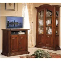 Xl Moebel Gmbh tv Sideboard rtv Salon Design Étagère Bois Étagères Lowboard Italie Marron