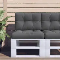 vidaXL Pratique coussin de palette Anthracite 50x40x12 cm Tissu - Coussins de meubles de jardin ,meubles design 1309843 1parcel