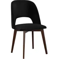 Mirjan 24 Chaise de salle à manger rembourrée AFTON 7 - noyer / noir