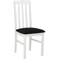 Mirjan 24 Chaise de salle à manger rembourrée EDON 12 - blanc / noir