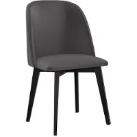 Mirjan 24 Chaise de cuisine rembourrée AFTON 5 - noir / gris foncé