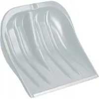 Kadax Pelle à neige "Monti", pelle à neige sans manche avec bord en aluminium, argent, 49 cm de large, 1 pièce