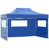 Syfax Tente de fête Bleu 291 x 431 x 315 cm Tissu Oxford