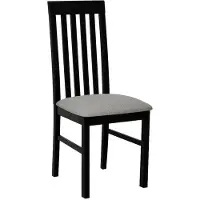 Mirjan 24 Chaise de salle à manger rembourrée DANBURY 1 - noir/gris