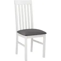 Mirjan 24 Chaise de salle à manger rembourrée DANBURY 1 - blanc / gris foncé