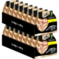 Sheba Filets - Nourriture Humide Pour Chat - Poulet - 16 X 60 G