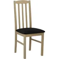 Mirjan 24 Chaise de salle à manger rembourrée EDON 12 - chêne Sonoma / noir