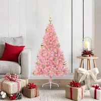 vidaXL 2025 cloris Arbre de Noël artificiel pré-éclairé Rosa 120 cm PVC - Arbres de Noël artificiels Sale1851650 2parcel