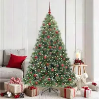 vidaXL Sapin de Noël artificiel simple avec 300 LED Vert 180 cm PE et PVC - Sapins de Noël artificiels FR7065735 2parcel