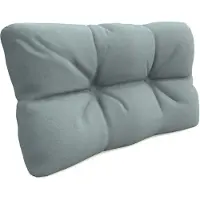 Pokar Coussin pour palette avec belle surpiqûre Garniture canapé-palette, Taille:Coussin latéral 60 x 40, Couleur:Bleu