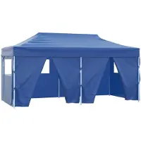 Syfax Tente de fête Bleu 291 x 580 x 315 cm Tissu Oxford