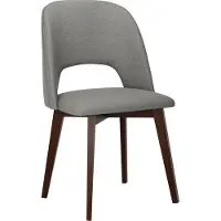 Mirjan 24 Chaise de salle à manger rembourrée AFTON 7 - noyer / gris