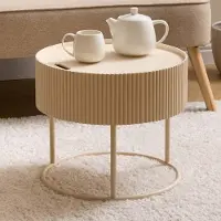 Zesso Eazy Living Couchtisch Ø 45 cm Mirefleur Beige