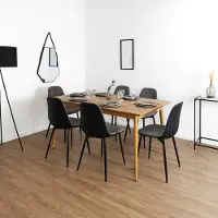 Home Deco Factory Table - - Paxton - Extensible - Marron