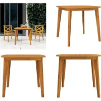 vidaXL Table de jardin 85 x 85 x 75 cm en bois massif d'acacia - Table de jardin - Tables de jardin - Table d'extérieur - Table d'extérieur