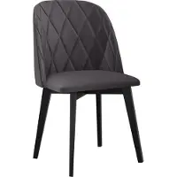 Mirjan 24 Chaise de salle à manger rembourrée AFTON 6 - noir / anthracite