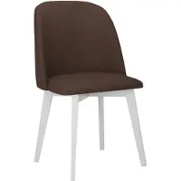 Mirjan 24 Chaise de cuisine rembourrée AFTON 5 - blanc / marron 2