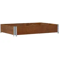 vidaXL Rehausse de palette Marron 120x80 cm pin massif