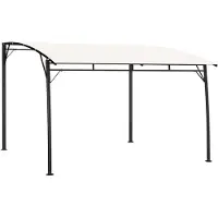 Syfax Auvent pare-soleil de jardin 3x3x2,55 m Crème