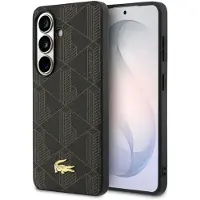Lacoste Case PVC Monogram The Blend MagSafe for Samsung Galaxy S26 Plus brown (Samsung Galaxy S26+), Coque pour téléphone portable, Marron