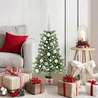 vidaXL Arbre de Noël design avec 150 LEDs avec support Vert 90 cm PE 2025NEU5775501