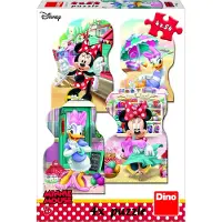 Dino Bikes Puzzle Minnie et Daisy en été 4x54 pièces