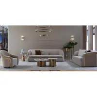 Xl Moebel Gmbh Designer Table basse ronde Table de salon Table basse Canapé Table d'appoint Marbre