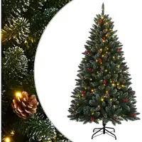 vidaXL Meubles Arbre de Noël artificiel 150 LED 150 cm - Guirlandes de Noël 3315754