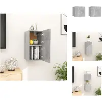 vidaXL Armoires murales TV 2 pcs. Gris béton 30,5x30x30 cm - Meubles TV
