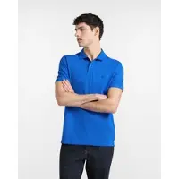 HARMONT & BLAINE pour homme. LRQ033020862 Polo bleu basique en piqué extensible (M), Casuel, Coton, Manche courte