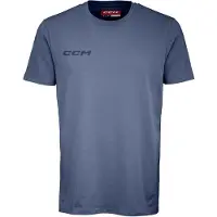 CCM Garçons, T-shirt de sport, Core YTH Kurzarm-T-Shirt (YTH L, Vintage-Blau) (L), Bleu, L