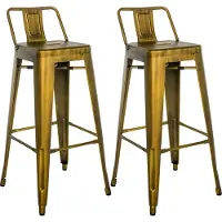 CLP lot de 2 tabourets de bar Mason