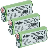 VHBW 3x Batterie compatible avec Philips 5802X, 5802XL, 5825XL, 5825XL/A, 5821XL, 5822XL, 5817XL rasoir tondeuse électrique (800mAh, 2,4V, NiMH)