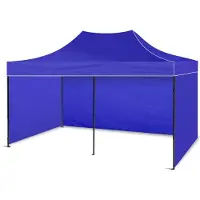 BDW Pavillon, Tente, Tente de réception pour jardin, terrasse, foire - Pavillon, Bleu