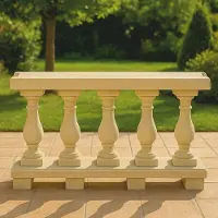 Casa Padrino Balustrade Art Nouveau Couleur sable 100 cm - Jardin et terrasse Balustrade