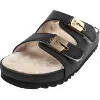 Scholl - Pantoufles « Kim » pour femmes PP8321 (38 EU) (beige/noir)