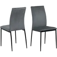 Giga Chaise Demir - gris foncé/noir