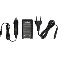 VHBW Chargeur De Batterie Compatible Avec Panasonic Lumix Dmc-Fx78p, Dmc-Fx78s Caméra, Dslr, Action-Cam - Chargeur + Adaptateur Allume-Cigare
