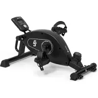 Capital Sports Capital Sport Velo d Appartement, Mini Vélo d'Exercice Cardio-training pour le Bureau, Pédalier 8 Niveaux de Résistance Magnétique, Bluetooth, Vélo d'appartement Pliable, Pedalier home trainer velo