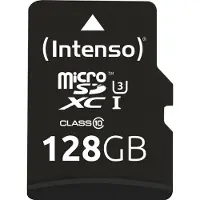 Intenso Professional Carte microSDXC 128 GB Class 10, UHS-I avec adaptateur SD