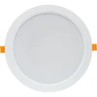 Spectrum LED Downlight encastrable DURE 3 Blanc rond Ø22cm IP54 24W 2900lm Blanc neutre 4000K 110°