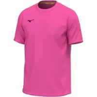Mizuno T-shirt de training pour hommes, modèle TEAM , référence 32EAB565, couleur : rose, matière : textile