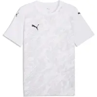 Puma Maillot graphique teamFINAL, taille : XXL, couleurs de la gamme : White-Black-Feather Gray