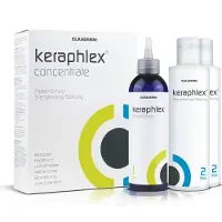 Keraphlex Cheveux Soin XL-Set Step 1 Protector 100 ml + Step 2 Strengthening 2x 200 ml