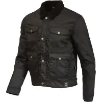 Merlin Blouson de cire pour moto Millington D3O, noir, M