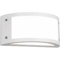 RL LIVE YOUR LIGHT Applique murale extérieure LED semi-circulaire Blanc Éclairage d'abri de voiture Lampes de jardin avec électricité
